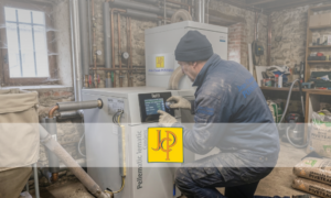 Installation d'un système de chauffage par un technicien de Ponsard SARL, chauffagiste à Vienne et Estrablin.